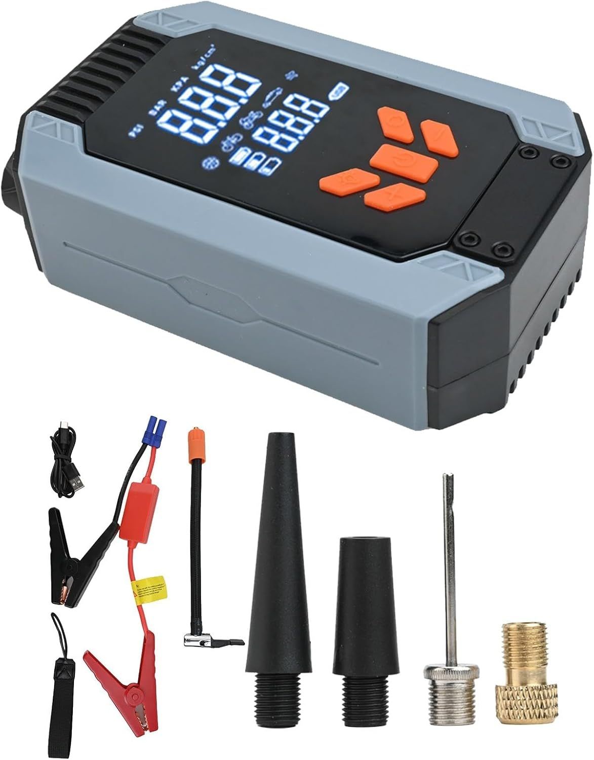Portable 7200ACA Car Jumper Starter with Air Pump Battery Amplifier Power Bank 150 PSI